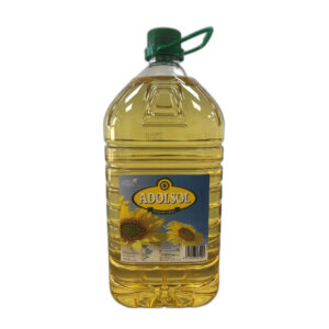 Sunflower Oil 5L PET Bottle Adolsol refined cooking oil for retail horeca & food service - 100% Pure Refined Sunflower Oil