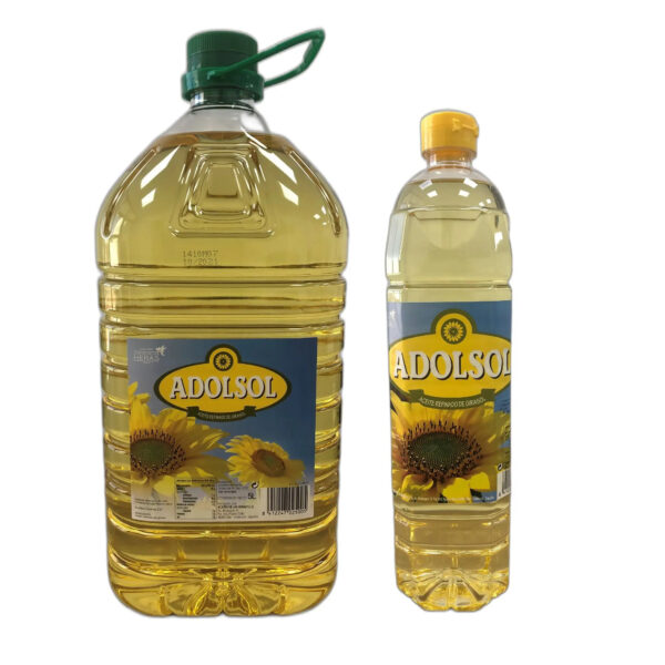 Sunflower Oil 5L PET Bottle Adolsol refined cooking oil for retail horeca & food service - 100% Pure Refined Sunflower Oil - Image 3