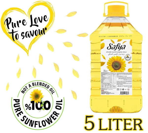 100% Pure Sunflower Oil (1 L) 33.8 Fl Oz - Image 3